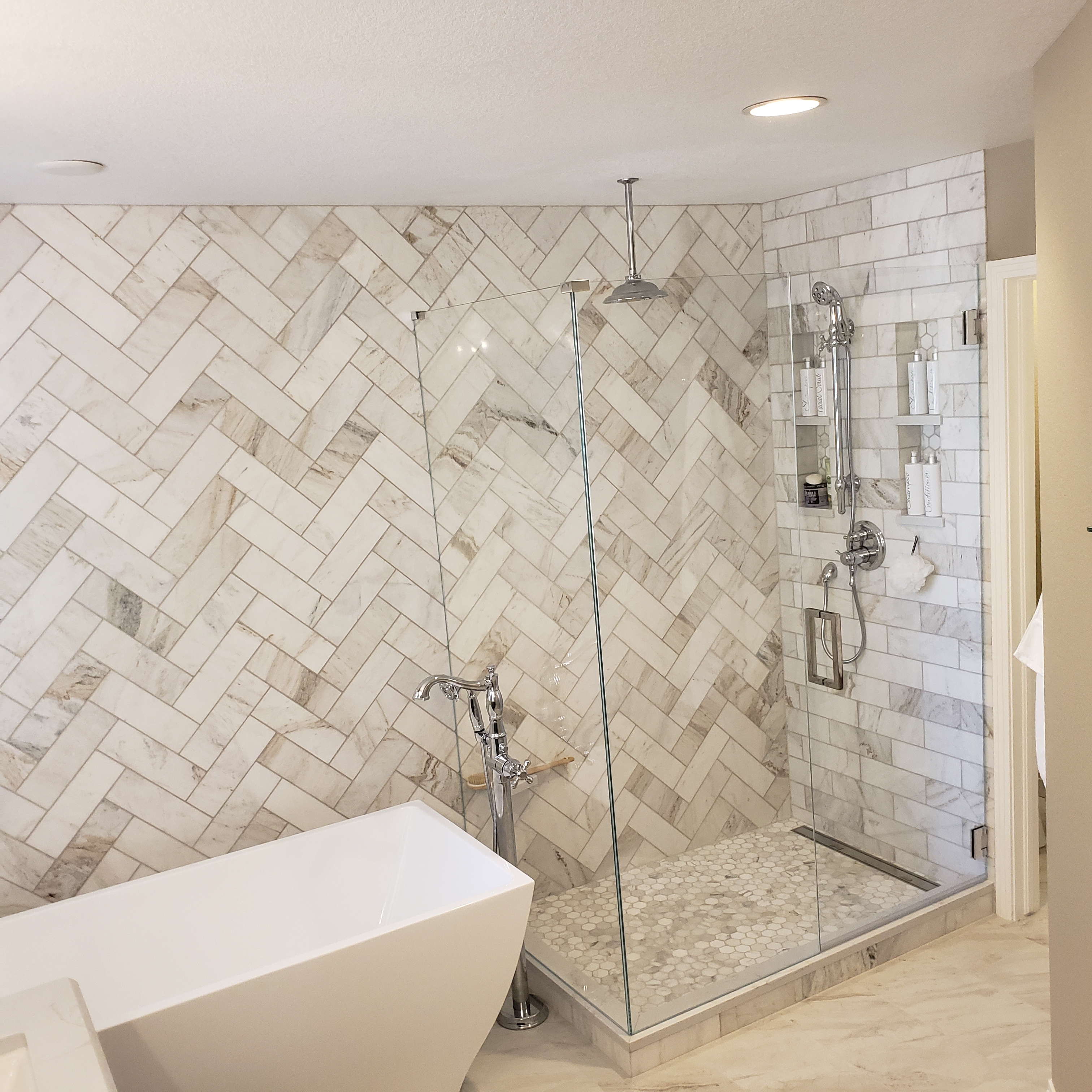 Tile installation in a Denver home
